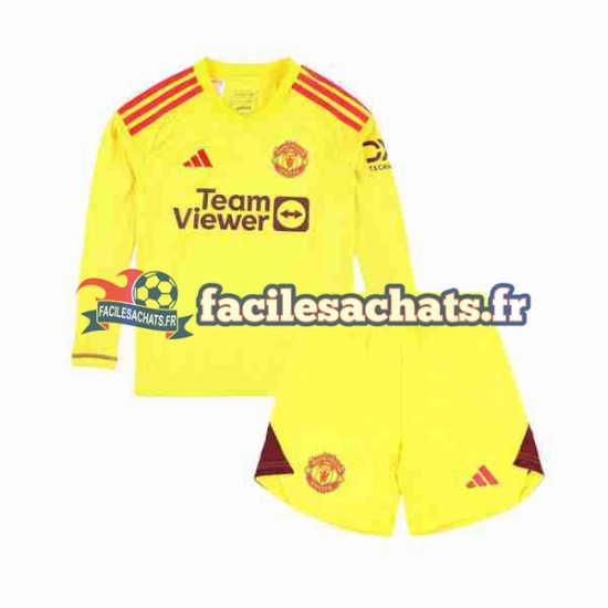 Maillot Manchester United 2023-2024 Gardien Domicile Enfant ML