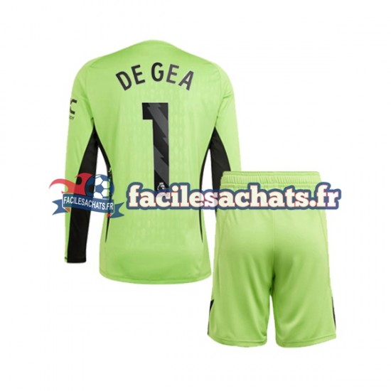 Maillot Manchester United DE GEA 1 2023-2024 Gardien Domicile Enfant ML