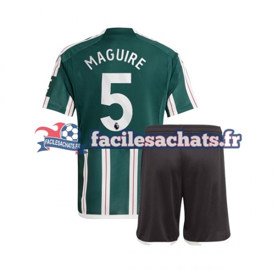 Maillot Manchester United Harry Maguire 5 2023-2024 Extérieur Enfant MC