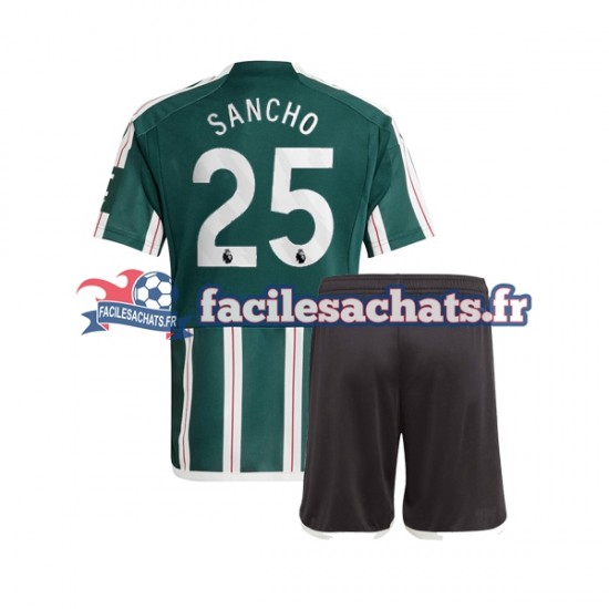 Maillot Manchester United Jadon Sancho 25 2023-2024 Extérieur Enfant MC