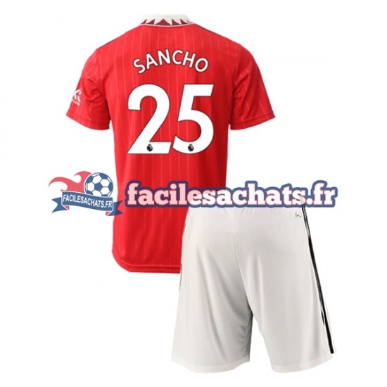 Maillot Manchester United Jadon Sancho 25 2022-2023 Domicile Enfant MC