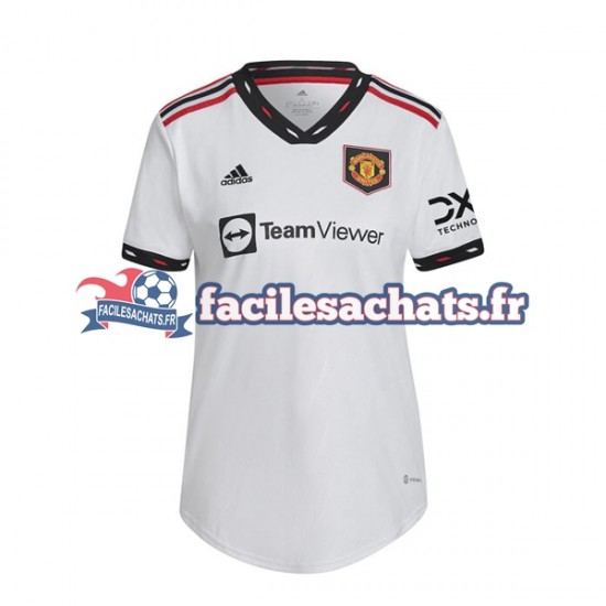 Maillot Manchester United 2022-2023 Extérieur Femme MC