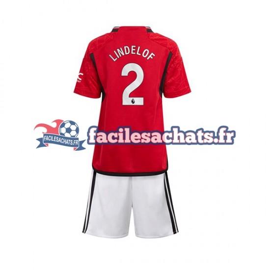 Maillot Manchester United Lindelof 2 2023-2024 Domicile Enfant MC