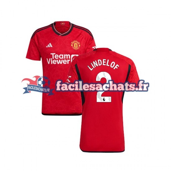 Maillot Manchester United Lindelof 2 2023-2024 Domicile Homme MC