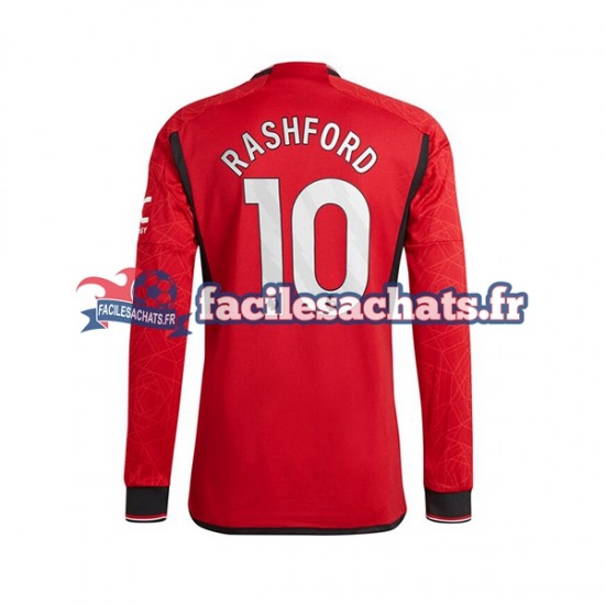 Maillot Manchester United Marcus Rashford 10 2023-2024 Domicile Homme ML