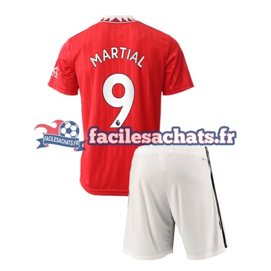 Maillot Manchester United Martial 9 2022-2023 Domicile Enfant MC