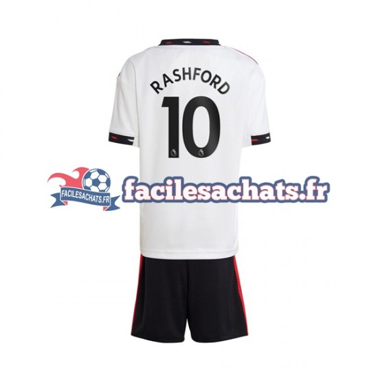 Maillot Manchester United Rashford 10 2022-2023 Extérieur Enfant MC