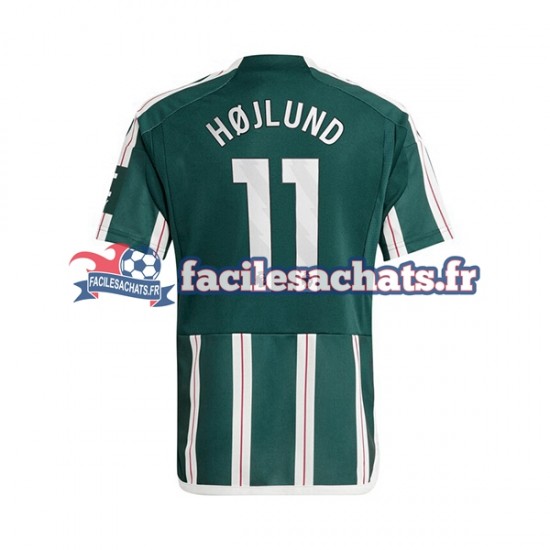 Maillot Manchester United Rasmus Hojlund 11 2023-2024 Extérieur Homme MC