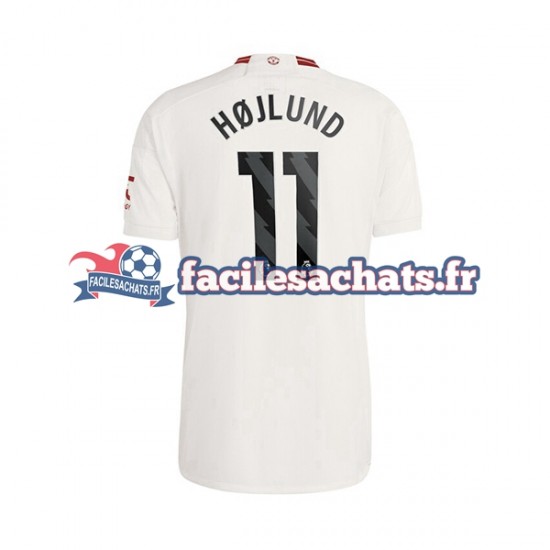 Maillot Manchester United Rasmus Hojlund 11 2023-2024 3ème Homme MC