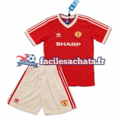 Maillot Manchester United Retro 1984 Domicile Enfant MC