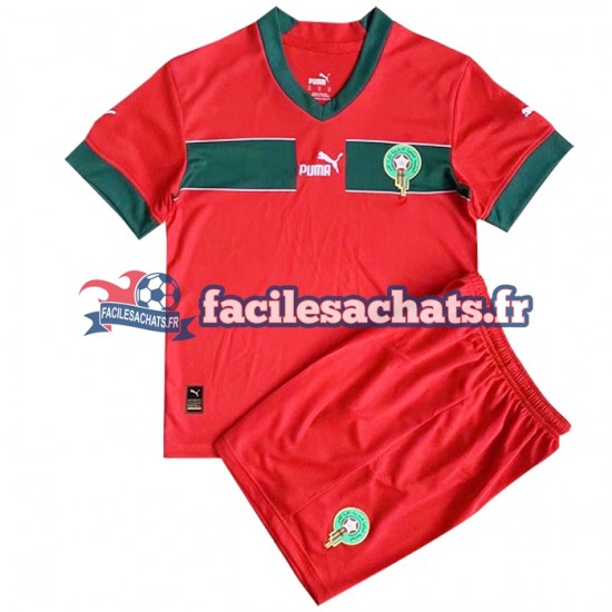 Maillot Maroc World Cup 2022 Domicile Enfant MC