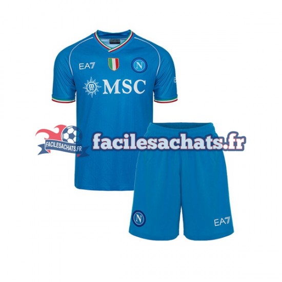 Maillot Naples 2023-2024 Domicile Enfant MC