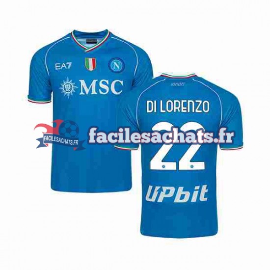 Maillot Naples DI LORENZO 22 2023-2024 Domicile Homme MC