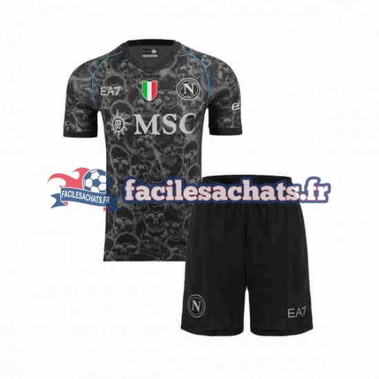 Maillot Naples Halloween 2023-2024 Domicile Enfant MC