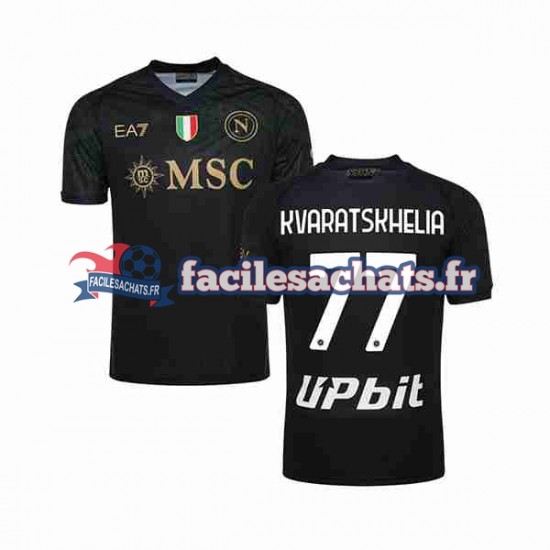 Maillot Naples KVARATSKHELIA 77 2023-2024 3ème Homme MC