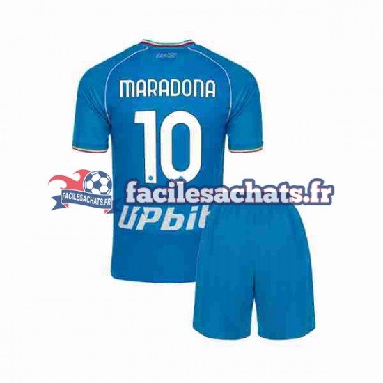 Maillot Naples Maradona 10 2023-2024 Domicile Enfant MC