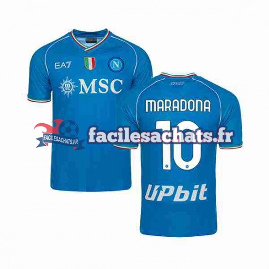 Maillot Naples Maradona 10 2023-2024 Domicile Homme MC