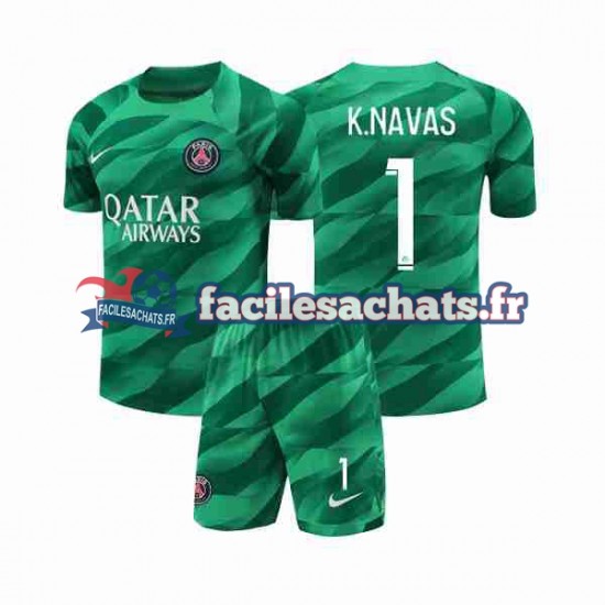 Maillot Paris Saint-Germain K.NAVAS 1 2023-2024 Gardien Domicile Enfant MC