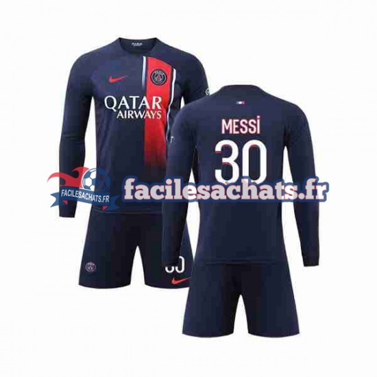 Maillot Paris Saint-Germain Lionel Messi 30 2023-2024 Domicile Enfant ML