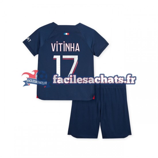 Maillot Paris Saint-Germain Vitinha 17 2023-2024 Domicile Enfant MC