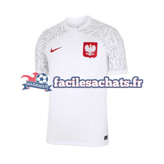 Maillot Pologne World Cup 2022 Domicile Homme MC