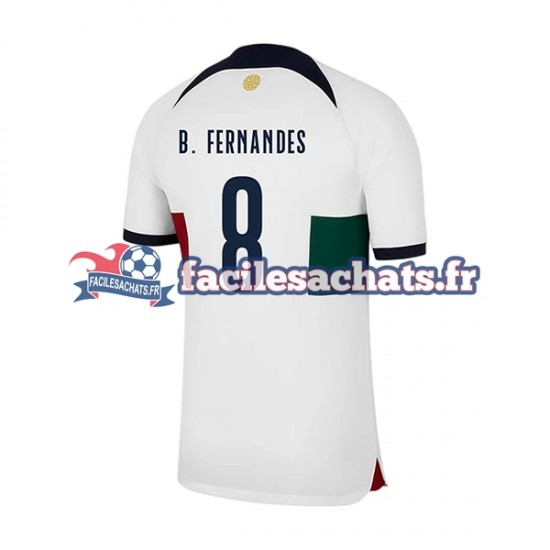 Maillot Portugal B.Fernandes 8 World Cup 2022 Extérieur Homme MC