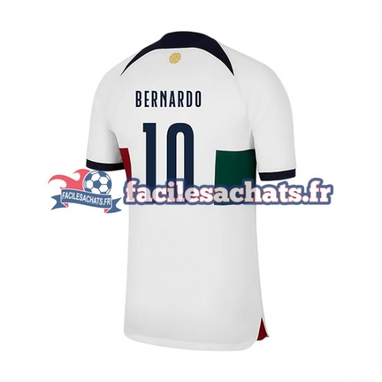 Maillot Portugal Bernardo 10 World Cup 2022 Extérieur Homme MC