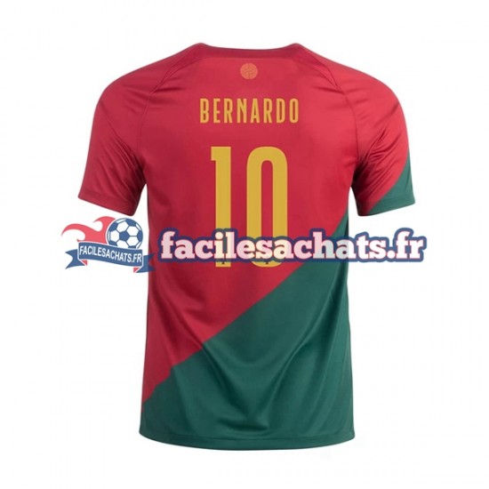 Maillot Portugal Bernardo 10 World Cup 2022 Domicile Homme MC