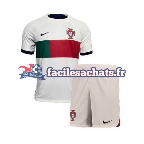 Maillot Portugal World Cup 2022 Extérieur Enfant MC