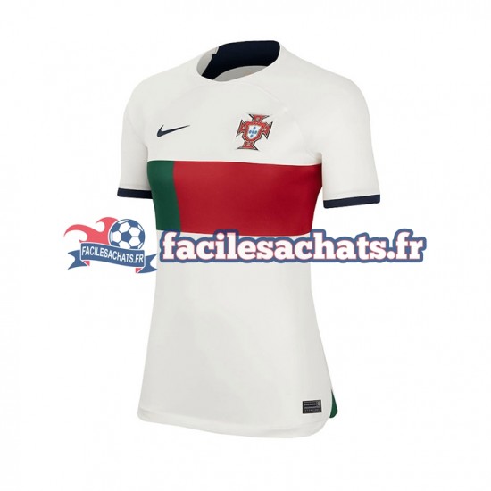 Maillot Portugal World Cup 2022 Extérieur Femme MC