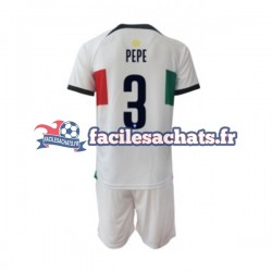 Maillot Portugal PEPE 3 World Cup 2022 Extérieur Enfant MC