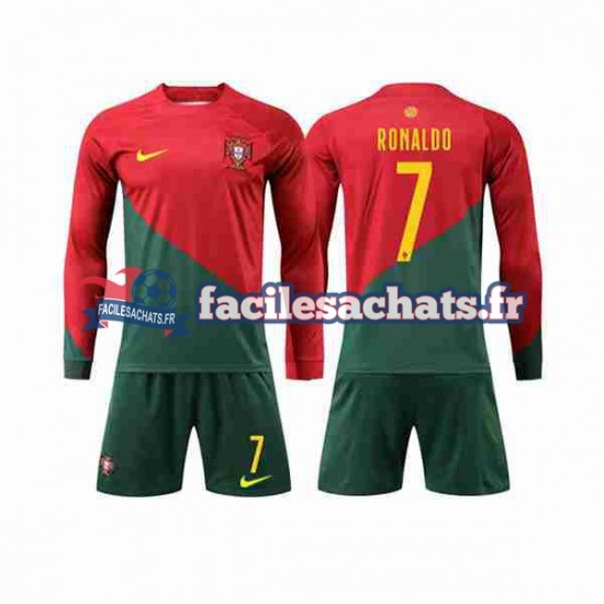 Maillot Portugal Ronaldo 7 World Cup 2022 Domicile Enfant ML