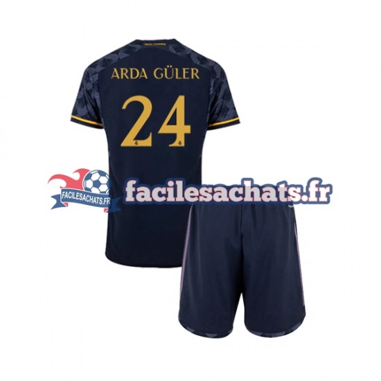 Maillot Real Madrid Arda Guler 24 2023-2024 Extérieur Enfant MC