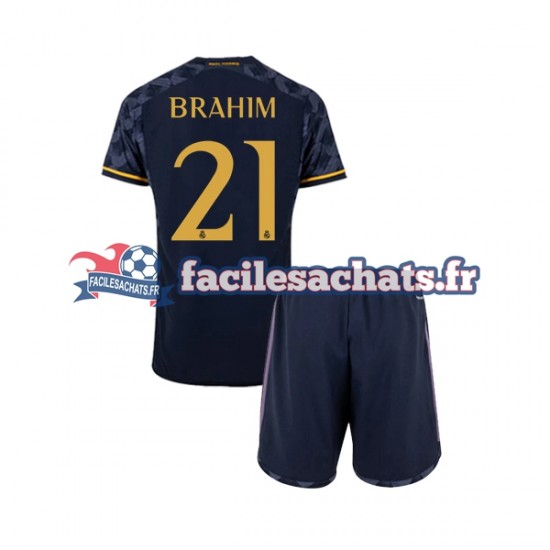 Maillot Real Madrid Brahim Diaz 21 2023-2024 Extérieur Enfant MC