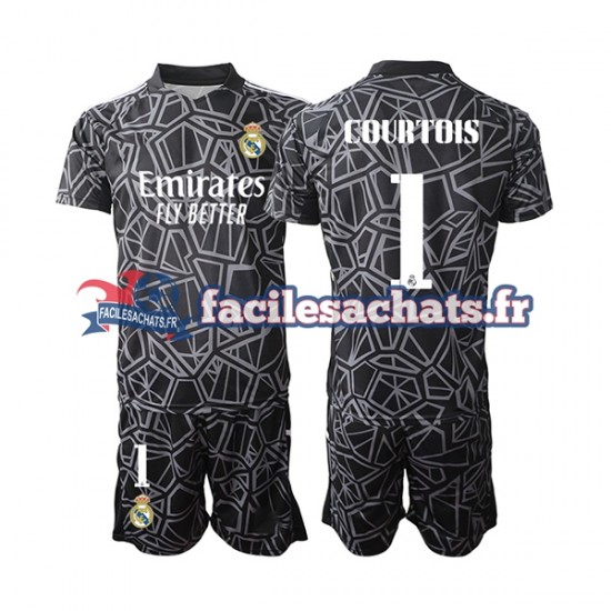 Maillot Real Madrid Courtois 1 2022-2023 Gardien Extérieur Enfant MC