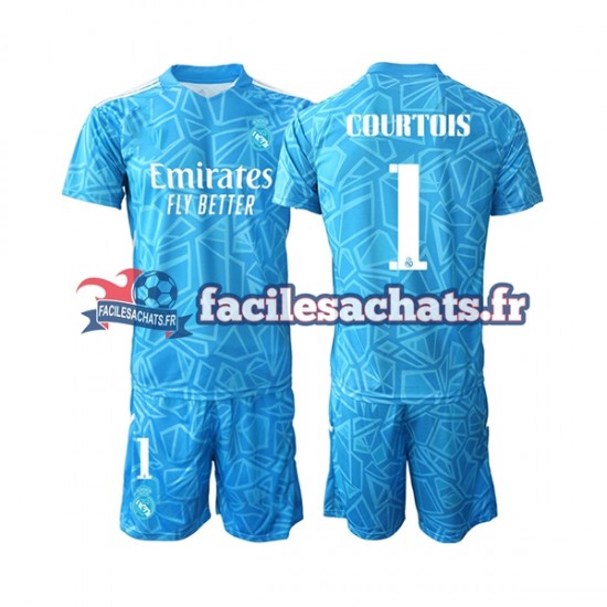 Maillot Real Madrid Courtois 1 2022-2023 Gardien Domicile Enfant MC