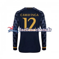 Maillot Real Madrid EDUARDO CAMAVINGA 12 2023-2024 Extérieur Homme ML
