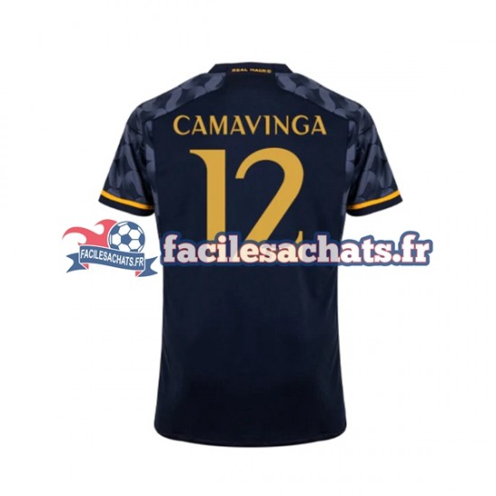 Maillot Real Madrid EDUARDO CAMAVINGA 12 2023-2024 Extérieur Homme MC