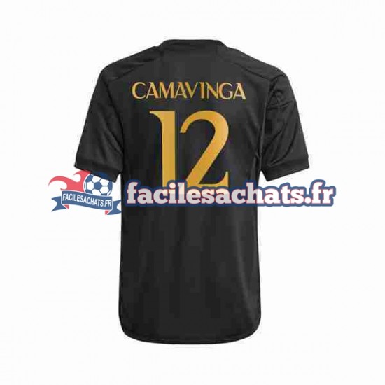 Maillot Real Madrid Eduardo Camavinga 12 2023-2024 3ème Homme MC