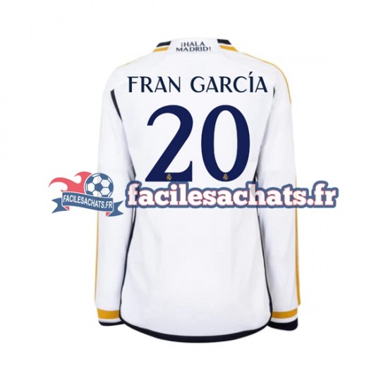 Maillot Real Madrid Fran Garcia 20 2023-2024 Domicile Homme ML