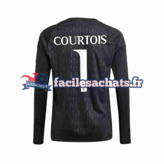 Maillot Real Madrid Thibaut Courtois 1 2023-2024 Gardien Extérieur Homme ML