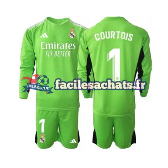 Maillot Real Madrid Thibaut Courtois 1 2023-2024 Gardien Domicile Enfant ML