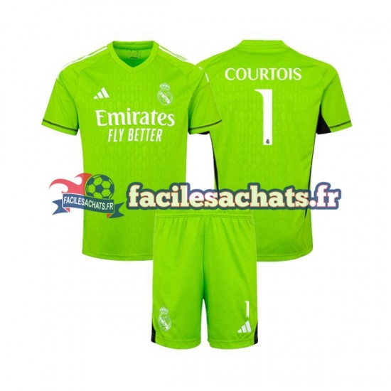 Maillot Real Madrid Thibaut Courtois 1 2023-2024 Gardien Domicile Enfant MC