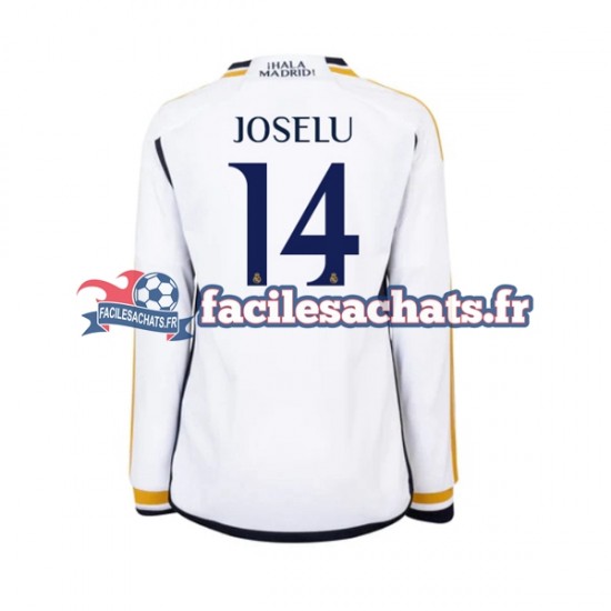 Maillot Real Madrid JOSELU 14 2023-2024 Domicile Homme ML