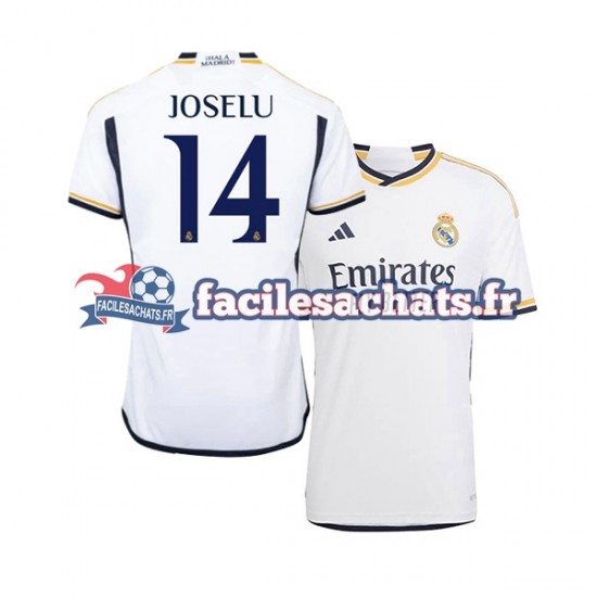 Maillot Real Madrid JOSELU 14 2023-2024 Domicile Homme MC