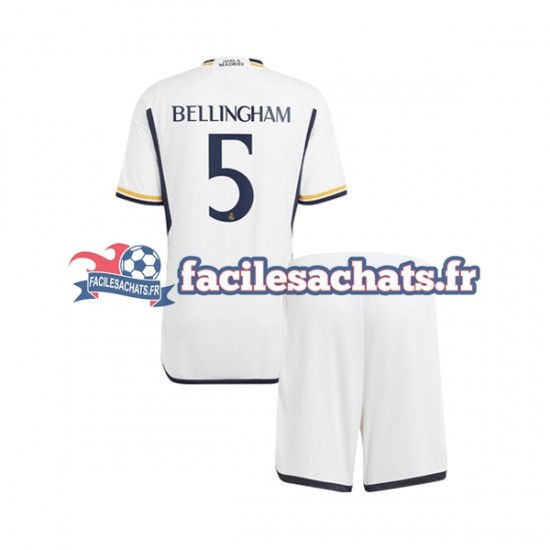 Maillot Real Madrid Jude Bellingham 5 2023-2024 Domicile Enfant MC