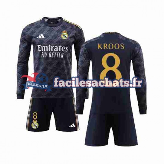 Maillot Real Madrid Kroos 8 2023-2024 Extérieur Enfant ML