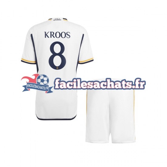 Maillot Real Madrid Kroos 8 2023-2024 Domicile Enfant MC