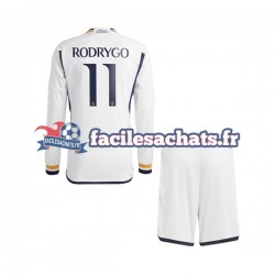 Maillot Real Madrid Rodrygo Goes 11 2023-2024 Domicile Enfant ML