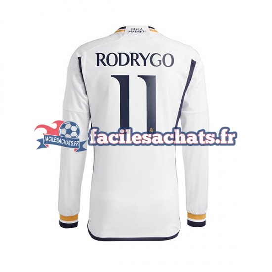 Maillot Real Madrid Rodrygo Goes 11 2023-2024 Domicile Homme ML